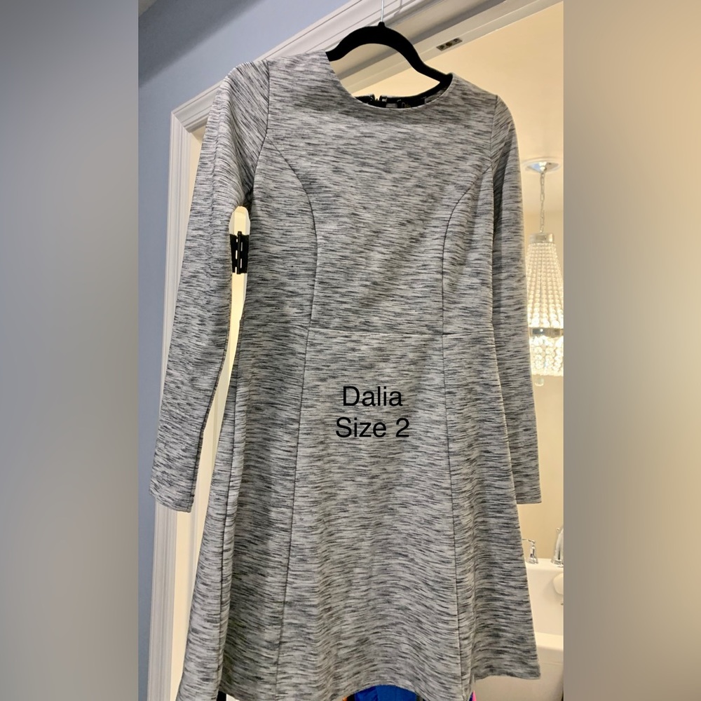 Black and white patterned dress
